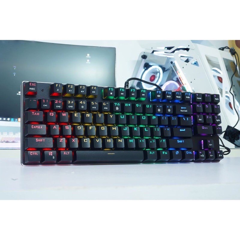 Bàn Phím Cơ Gaming Gnet K89 RGB - Blue Switch - PK Máy Tính