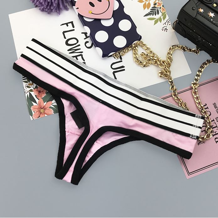 Quần Lót Lọt Khe Cạp To dáng Thể Thao Pink P061