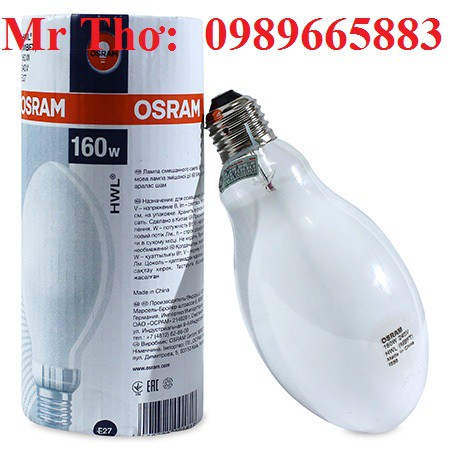 Bóng Đèn Cao Áp Osram Thủy ngân trực tiếp HWL 160w/220-240v