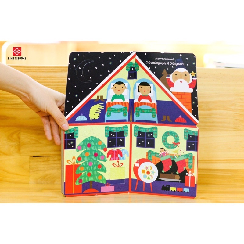 Sách-lật mở lắp ghép -những khối hình giáng sinh