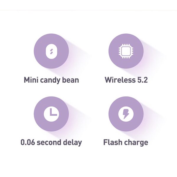 Tai nghe không dây Baseus Bowie E2 True Wireless Earphones (Bluetooth 5.2 , 5~25h using, Anti-Los, APP control, IP55 Wat