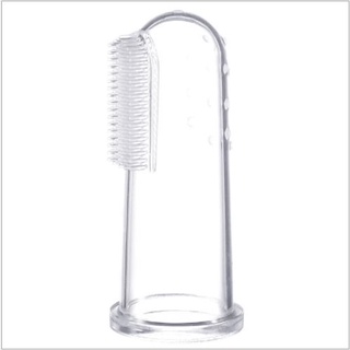 Bàn Chải Xỏ Ngón Đánh Răng Silicon Kèm Hộp Đựng Cho Bé 0 - 2 Tuổi