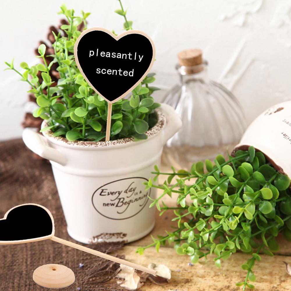 Set 10 Bảng Đen Mini Ghi Chú Kèm Giá Đỡ Để Bàn Trang Trí Tiệc