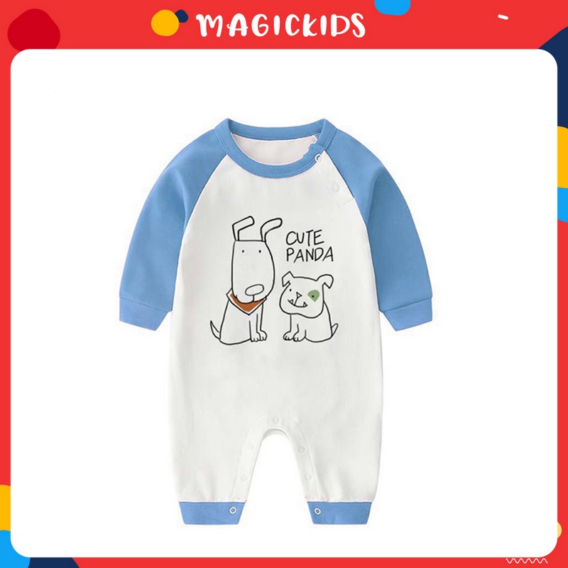 Bộ body dài tay in họa tiết hình thú đáng yêu BL20011 - MAGICKIDS