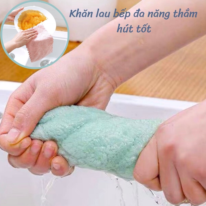 Khăn lau bếp đa năng 2 mặt siêu thắm hút nước
