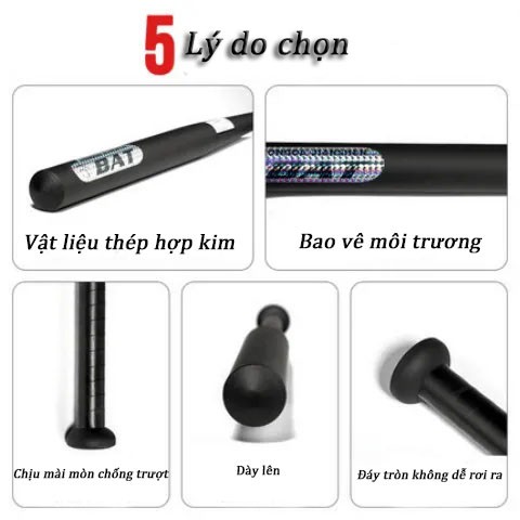 Dày thép hợp kim, gậy bóng chày, nam và nữ, gậy sắt tự vệ, gậy bóng mềm, vũ khí tự vệ