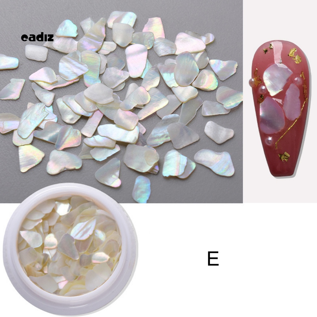 1 Hộp Đá Đính Móng Tay Hình Vỏ Sò