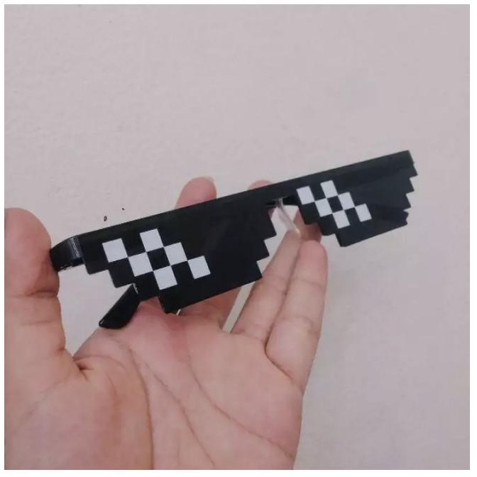 Kính Thuglife 6 Chấm Kính Mắt Nam Nữ MINECRAFT - Thug Life Thời Trang 6 Chấm 2 Màu Đen Và Hồng