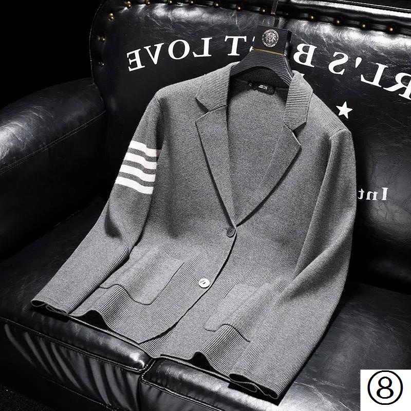 Áo Khoác Cardigan Dệt Kim Tay Dài Phong Cách Thời Trang Xuân Thu 2022 Sang Trọng Cho Nam Giới