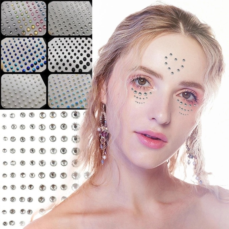 Đá Dán Acrylic 3D Nhiều Kích Cỡ Dùng Trang Trí Tiệc Hóa Trang