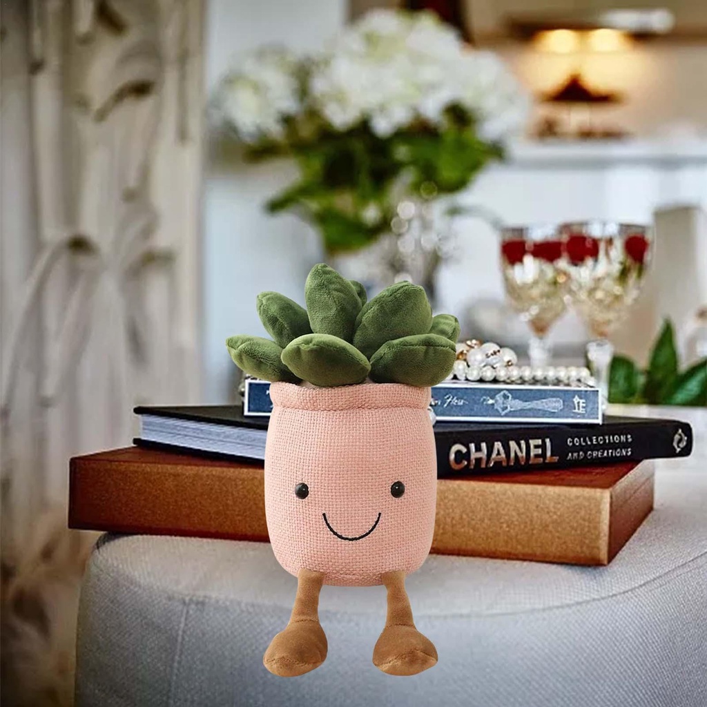 Sen Đá Nhồi Bông Mềm Mại Dễ Thương Dùng Trang Trí