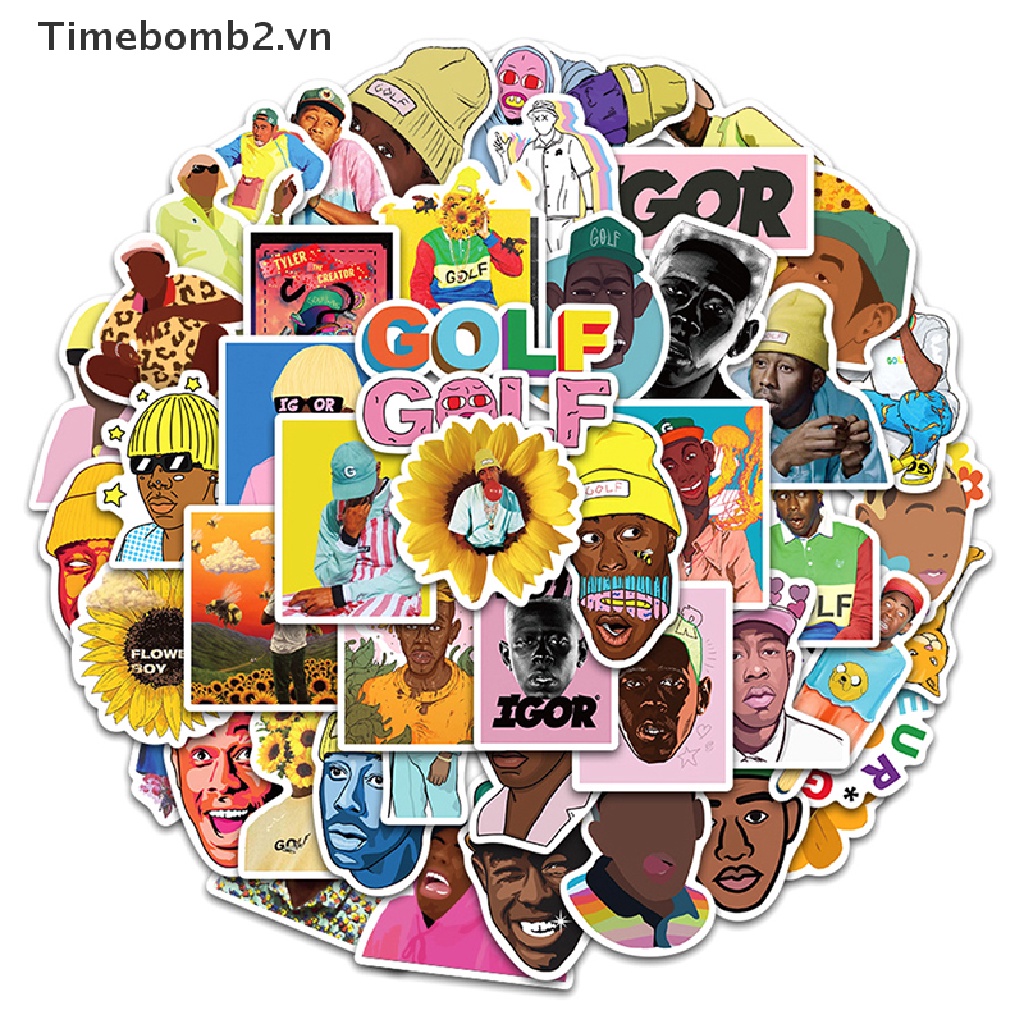 Bộ 2 / 50 Miếng Dán Trang Trí Ván Trượt DIY Họa Tiết Sáng Tạo