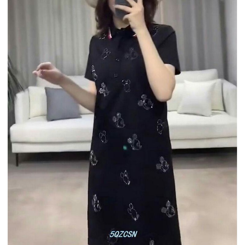 Váy polo dáng suông mickey quảng châu cao cấp