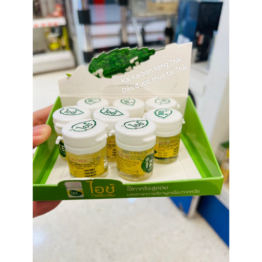 Hủ dầu bạc hà cô đặc Ize Thái Lan Chính Hãng thơm dịu dễ chịu