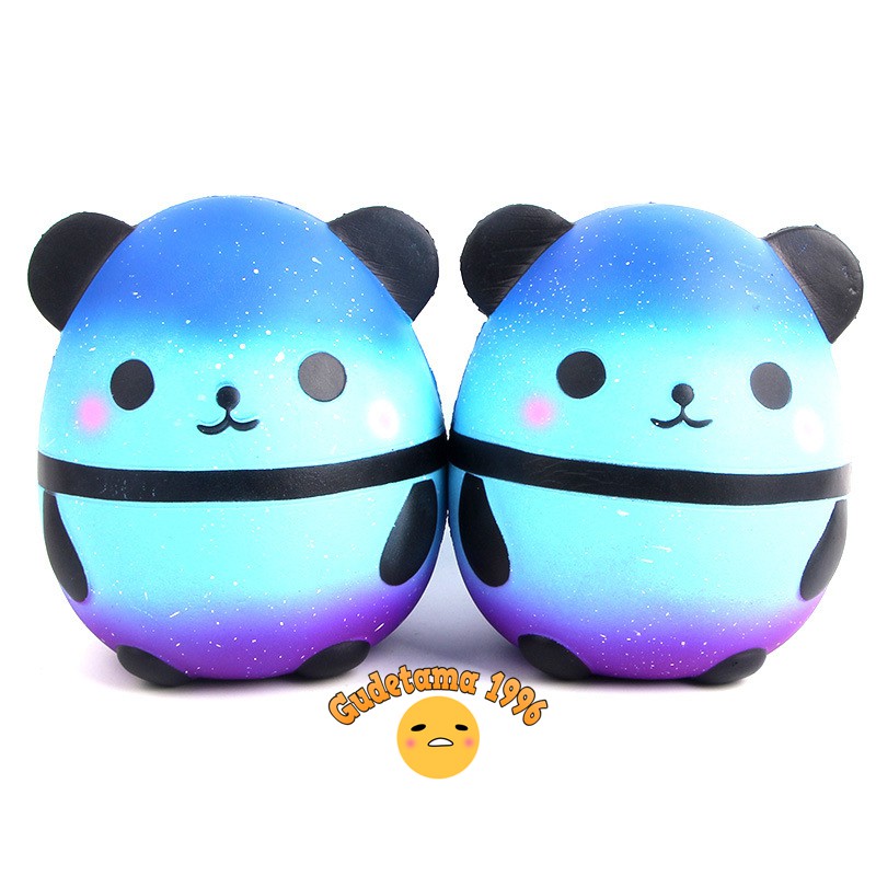 Squishy Panda Trứng màu galaxy 15cm có bao bì S125