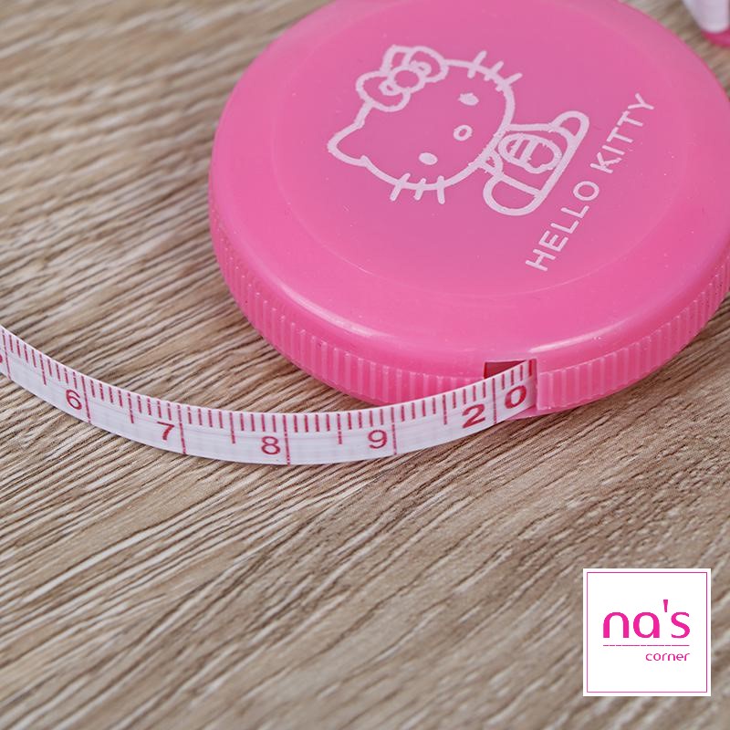 Thước dây Hello Kitty màu hồng dài 1.5m dễ thương tự động rút dây