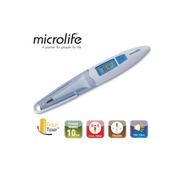 Máy đo nhiệt kế điện tử Microlife MT 200 Thụy Sỹ, kiểm tra nhiệt độ sốt cơ thể người lớn, trẻ em - Trung Đông Pharmacy