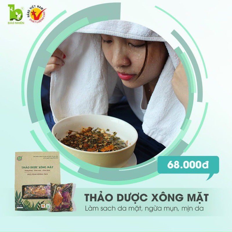 Hộp 5 gói thảo dược xông mặt Cung Đình - Làm Đẹp Cung Đình / Bảo Nhiên
