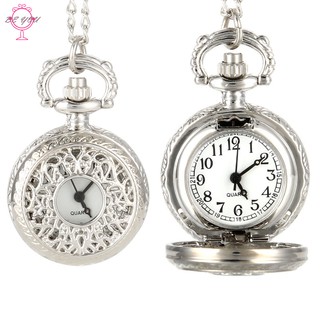 Đồng hồ quả quýt chạm khắc hình bông hoa phong cách vintage