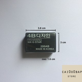 Gôm đen Hàn Quốc Caibapstore Lớn/Nhỏ