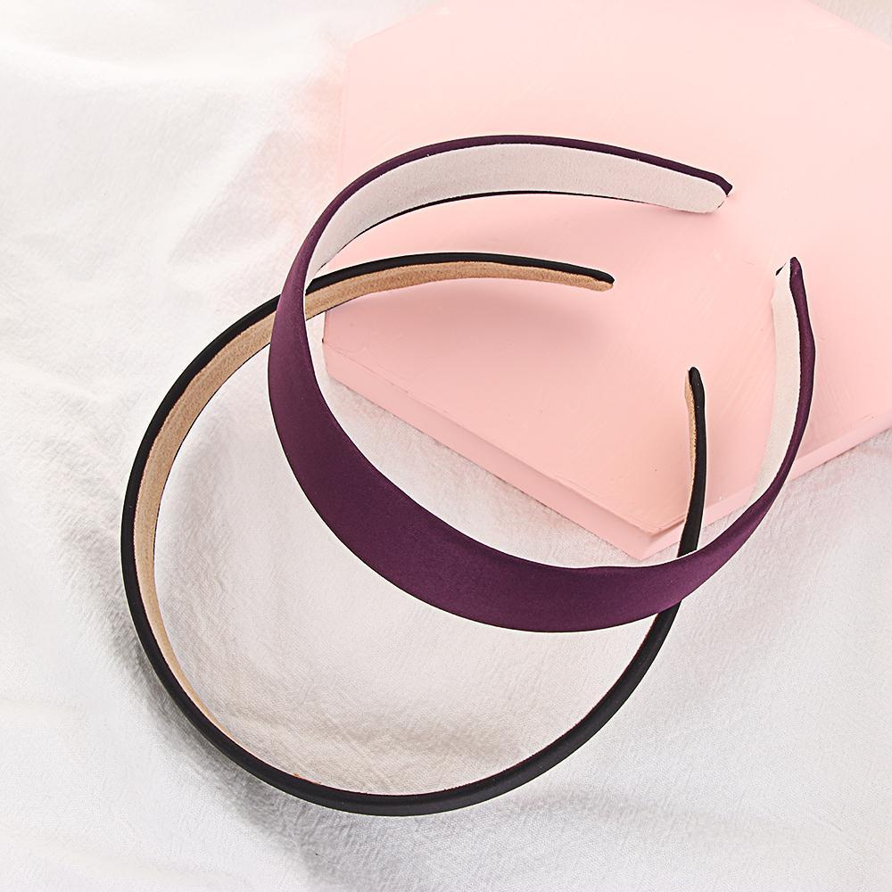 Băng Đô Vải Satin Màu Trơn Xinh Xắn Cho Nữ MIHAN1