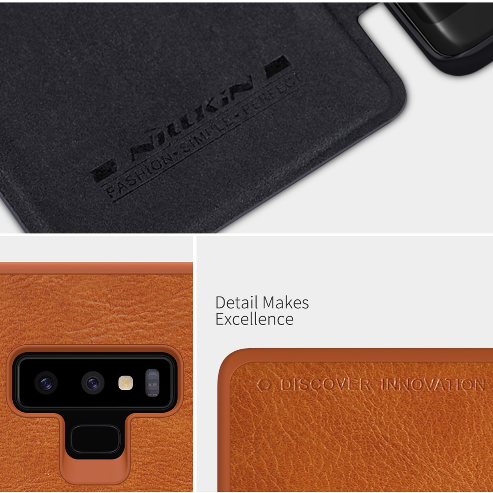 Bao da PU điện thoại NILLKIN dòng Qin thiết kế nắp lật cho Samsung Galaxy Note 9