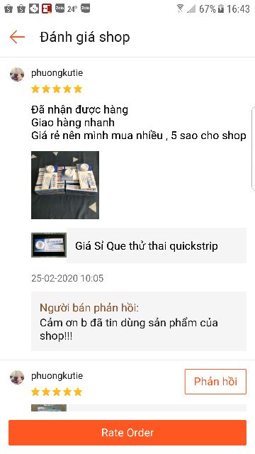 Giá Sỉ Que thử thai quickstrip,quickseven