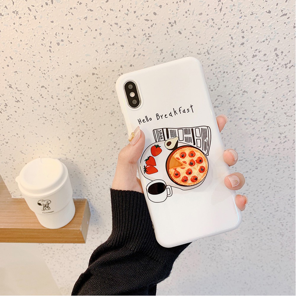 Ốp điện thoại nhựa in hình pizza/ quả trứng 3D lạ mắt cho điện thoạiiPhone XSMAX/XR/ X/8+/8/7+/7/6/6+/6S | BigBuy360 - bigbuy360.vn