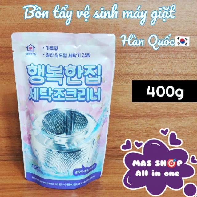 Bột tẩy vệ sinh lồng máy giặt 400g - hàng nhập khẩu Hàn Quốc