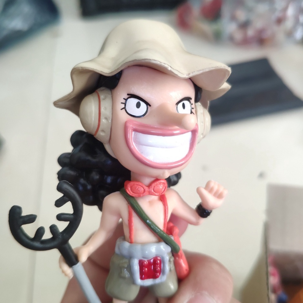 Bộ mô hình nhân Vật chibi One piece WCF BĂNG MŨ RƠM anime Phiên bản kỉ niệm 20 năm Luffy robin brook franky