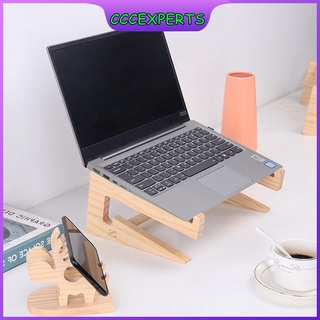 Giá đỡ máy tính xách tay Cccexperts 2 trong 1 bằng gỗ tiện lợi