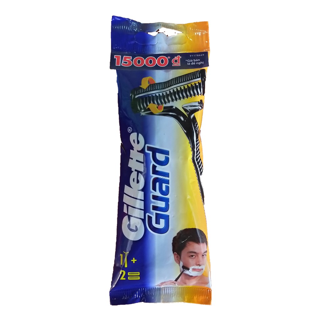 Dao Cạo Gillette Guard 1 Cán Tặng 2 Đầu Lưỡi Dao