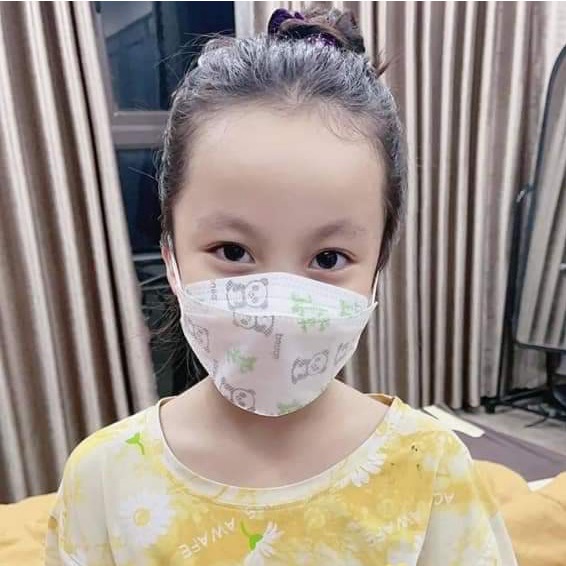 Khẩu trang cho bé KF94 tiêu chuẩn Hàn Quốc , Khẩu trang trẻ em 4D loại đẹp