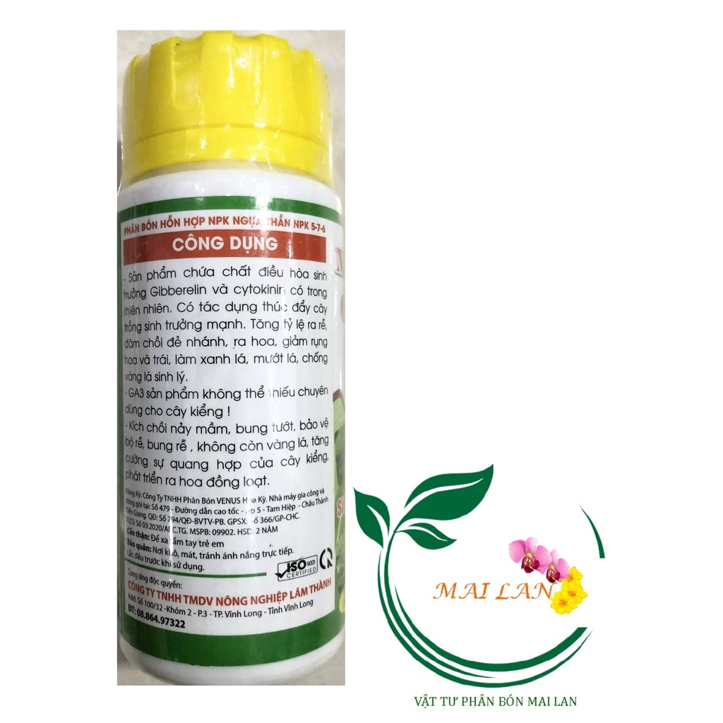 Phân Bón Nano-LT Cytokynin GA3 Sữa - Siêu kích & Tăng trưởng - #387# 100ml