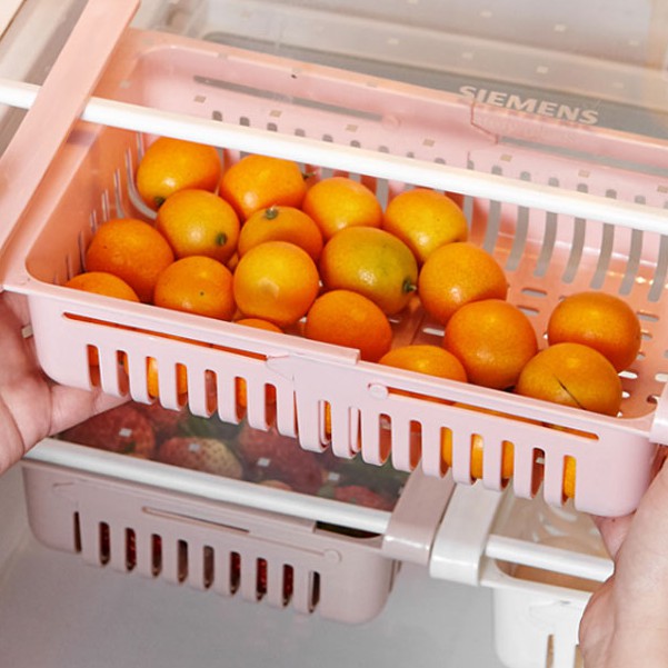 Khay ngăn kéo tủ lạnh thông minh đựng đồ để thức ăn thực phẩm kệ nhựa đa năng- khay nhựa tủ lạnh