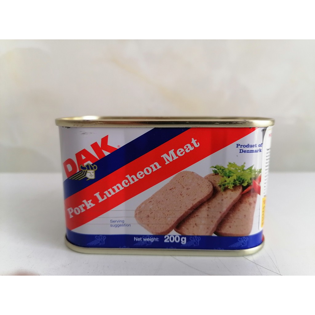 [200g – Hộp vuông] PATE THỊT HEO [Denmark] DAK Pork Luncheon Meat (tgc-hk)