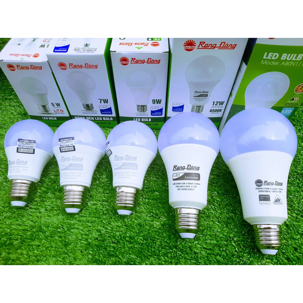 Bóng Đèn Led Buld Tròn Rạng Đông 5W 9W 12W 15W 20W Chính Hãng ( BH 2 Năm )