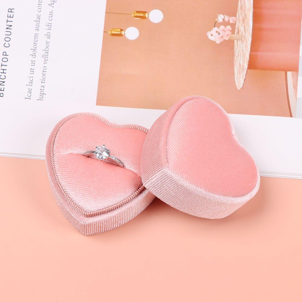 Hộp Đựng Trang Sức Hình Trái Tim Thiết Kế Mới Dùng Làm Quà Tặng