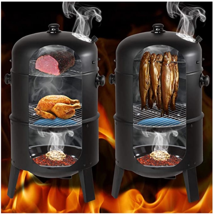 Bếp nướng than dạng đứng BBQ Bacon USA