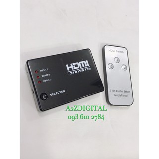 BỘ CHIA HDMI 3 CỔNG VÀO 1 RA CÓ REMOTE