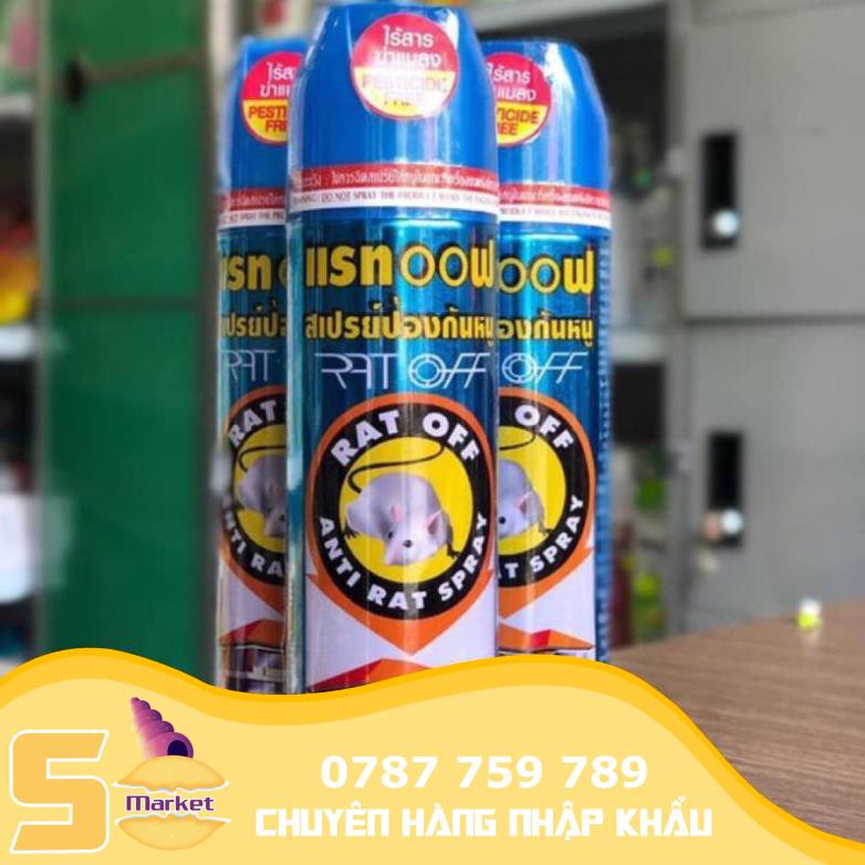Chai Xịt Đuổi Chuột RAT OFF ANTI RAT SPRAY 200ml - Thái Lan