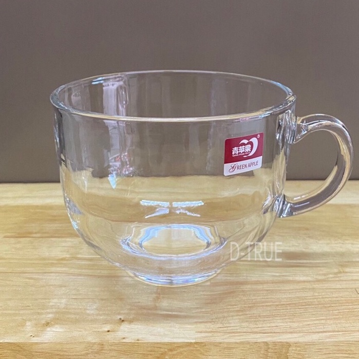 Ly Ngũ Cốc Thủy Tinh 440ml Deli Trắng