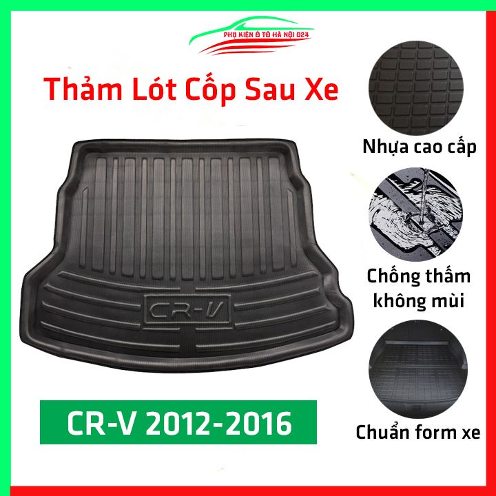 Thảm nhựa lót cốp CRV 2012-2016 nhựa dẻo dày dặn đàn hồi tốt