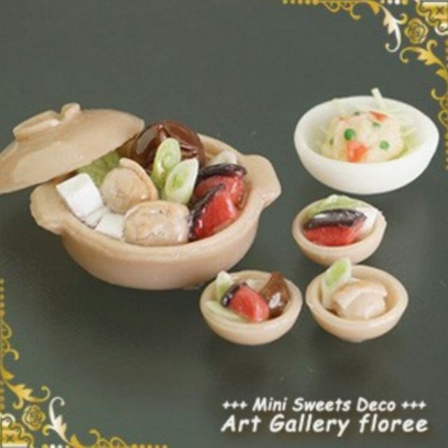 Khuôn silicone nặn chén bát nhà búp bê dollhouse
