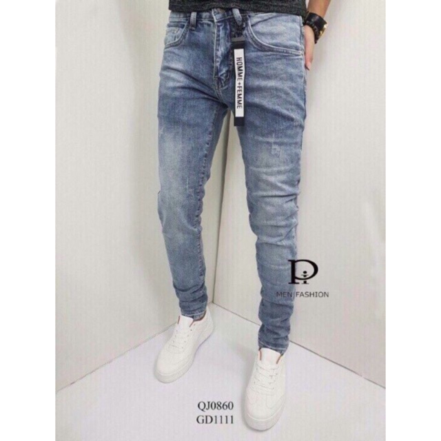Quần Jean Nam Xanh Xám Hàn Quốc | BigBuy360 - bigbuy360.vn