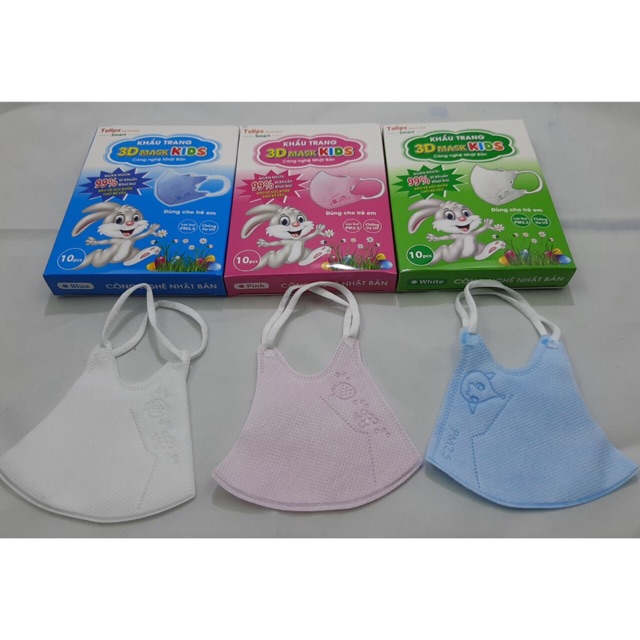 Khẩu trang trẻ em Tulip 3D Mask KIDs hộp 10 chiếc | BigBuy360 - bigbuy360.vn
