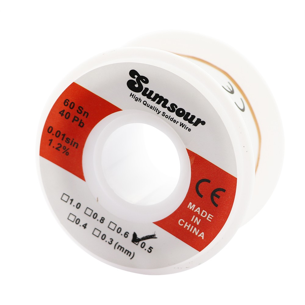 Cuộn Dây Thiếc 0.4Mm/0.5mm/0.6mm/0.8mm 50g 60/40 Cho Bút Hàn Điện