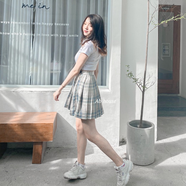 Chân Váy Caro Xếp Ly Dáng Xoè - Caro Skirts ( Ảnh Thật) | BigBuy360 - bigbuy360.vn