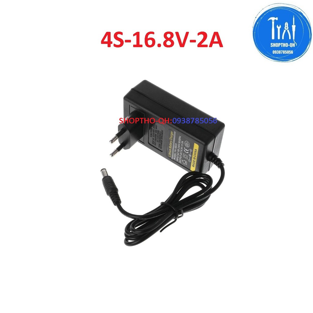 Sạc pin Li-ion 4S 16,8V - 2A, có đèn báo đầy(Loại tốt).