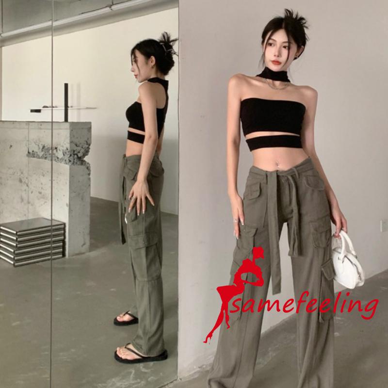 Sf Áo Croptop Sát Nách Hở Lưng Ôm Dáng Thời Trang Mùa Hè Cho Nữ